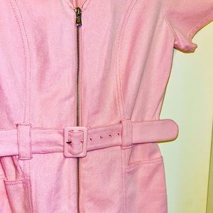 Pink jean jumpsuit new with tags. Perfect for a Barbie party or a fun fit!